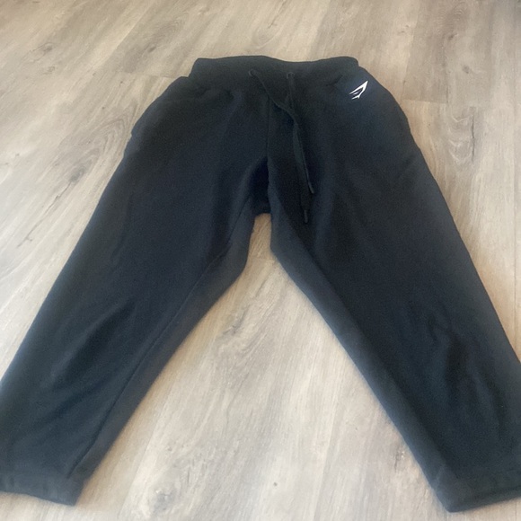 🏁 Gymshark black athletic slouchy capris size  XS - Picture 3 of 10